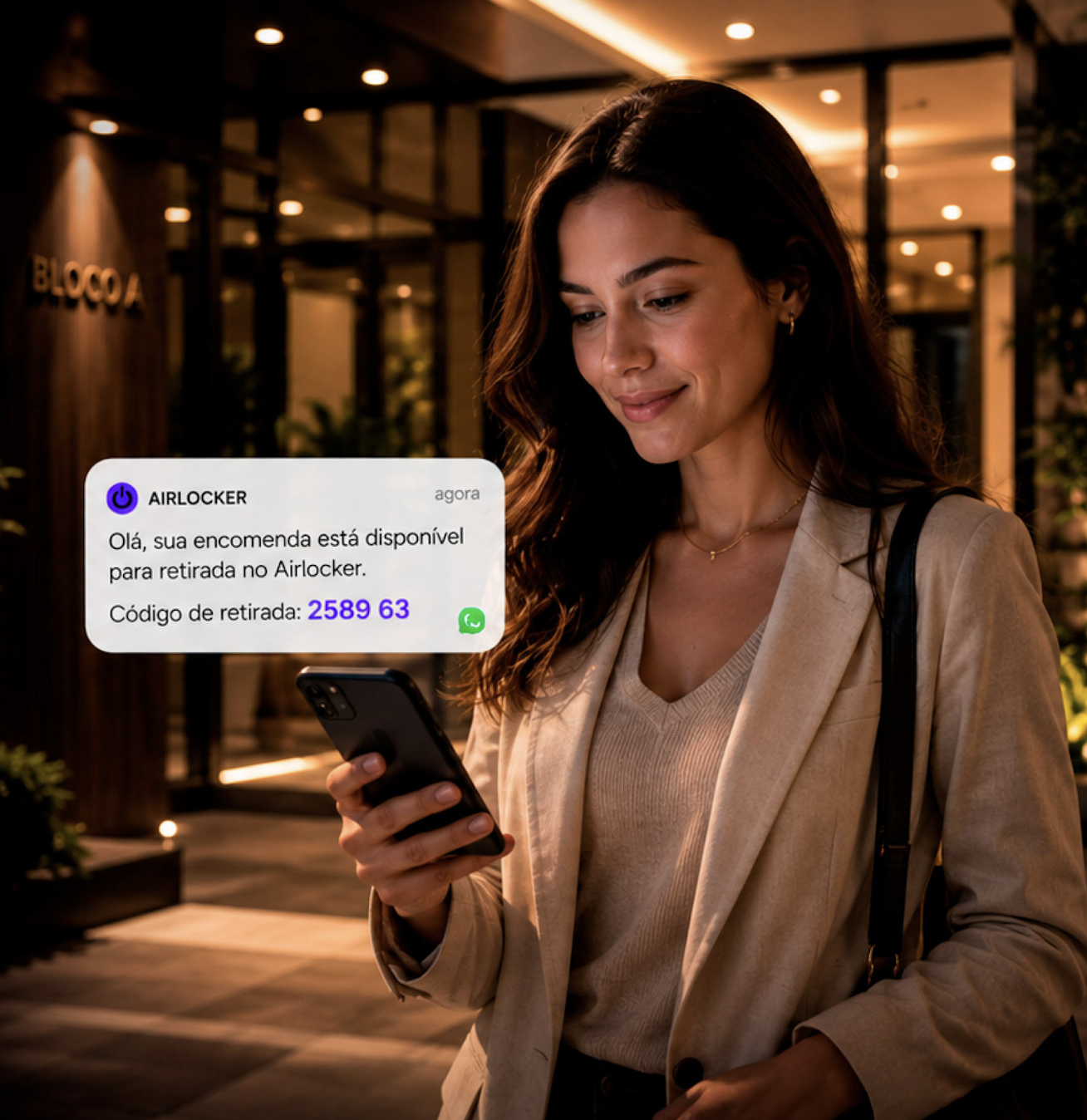 Notificação AirlockerMT no celular